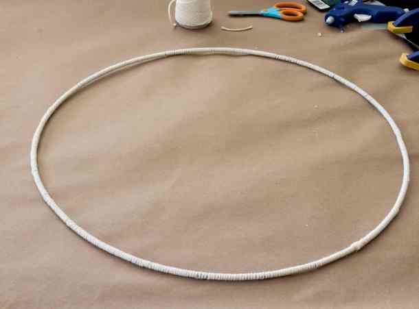 wreath ring wrapped