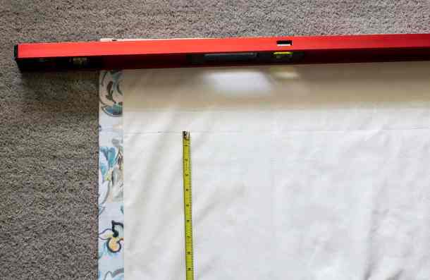 roman shade finish top edge