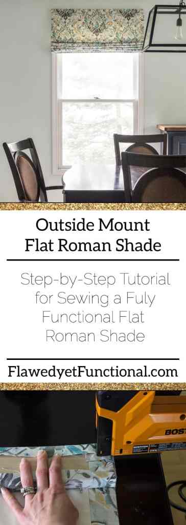 DIY Flat Roman Shade Tutorial