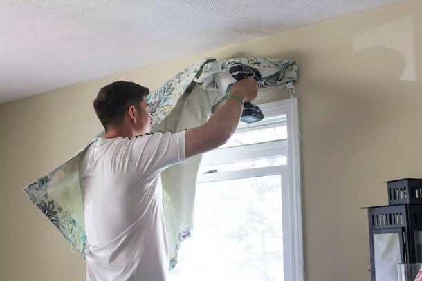 mounting roman shade