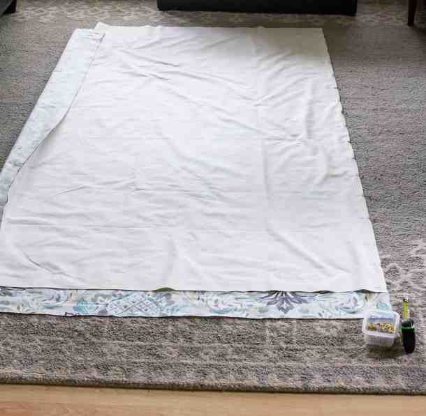 Roman Shade Sew Right Side