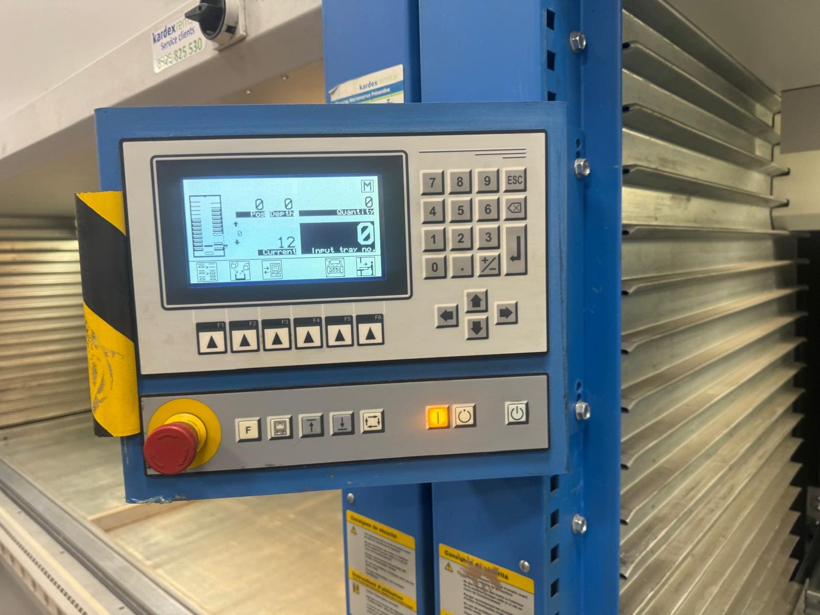 commande pupitre commande panel Kardex Shuttle XP500