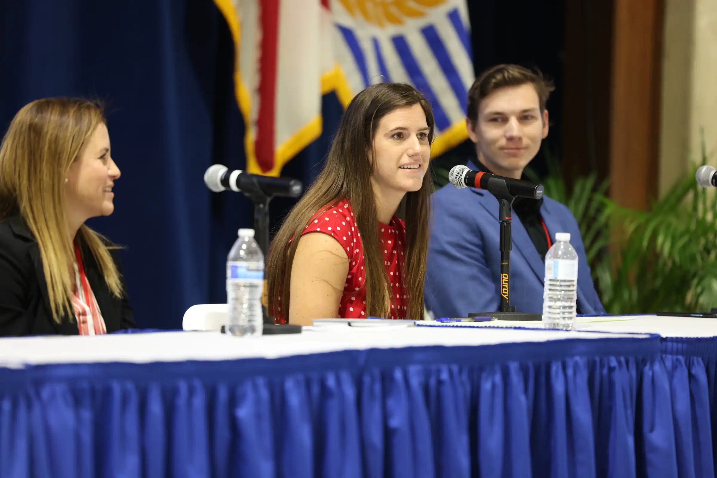 Innovative panel discussion at Florida Institute of Classical Learning event promoting classical education and leadership.