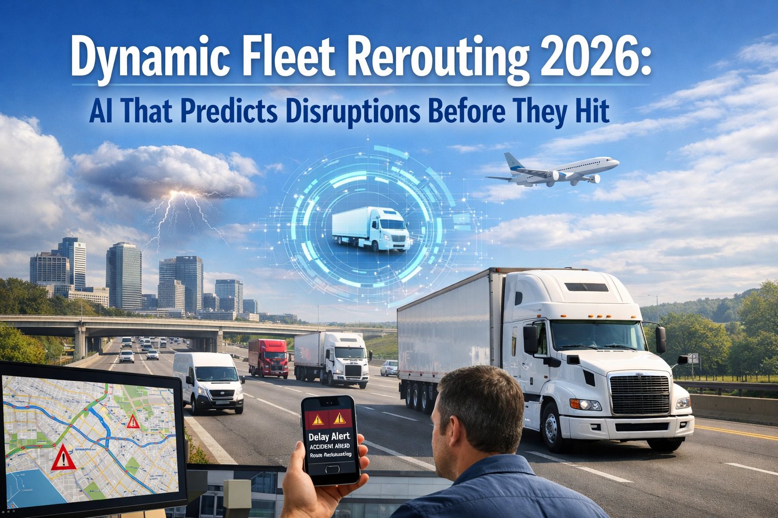 Dynamic Fleet Rerouting 2026 AI That Predicts Disruptions Before They Hit Dynamic Rerouting Weather Traffic Disruption Fleet Operations 2026 