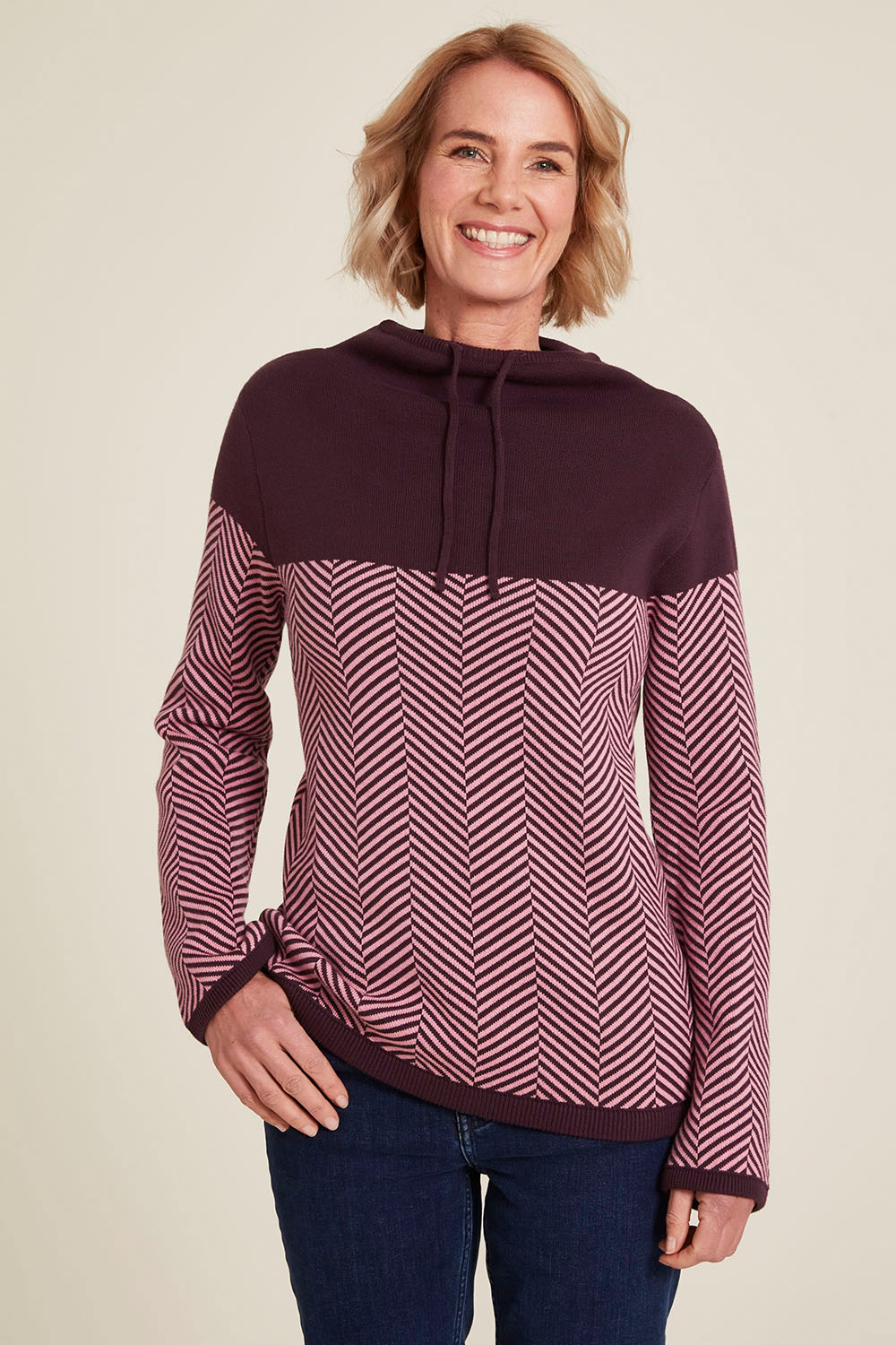 Pull plum coton bio Tranquillo