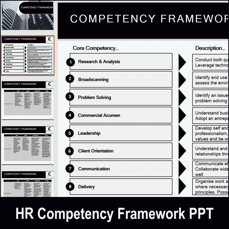 Hr Professional And Association Competency Framework Ppt Presentation - High Resolution Ocean Textures for Desktop