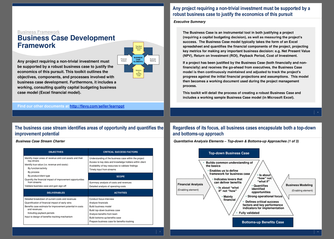 Business Case Development Framework 32 Slide Powerpoint