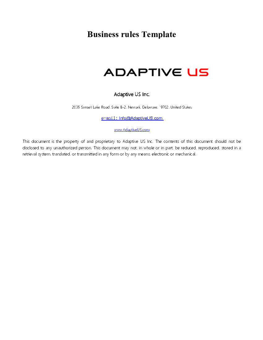 Requirements Engineering Business Rules Template Excel