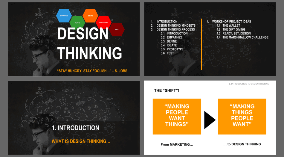 Design thinking introduction (80-slide powerpoint presentation (pptx