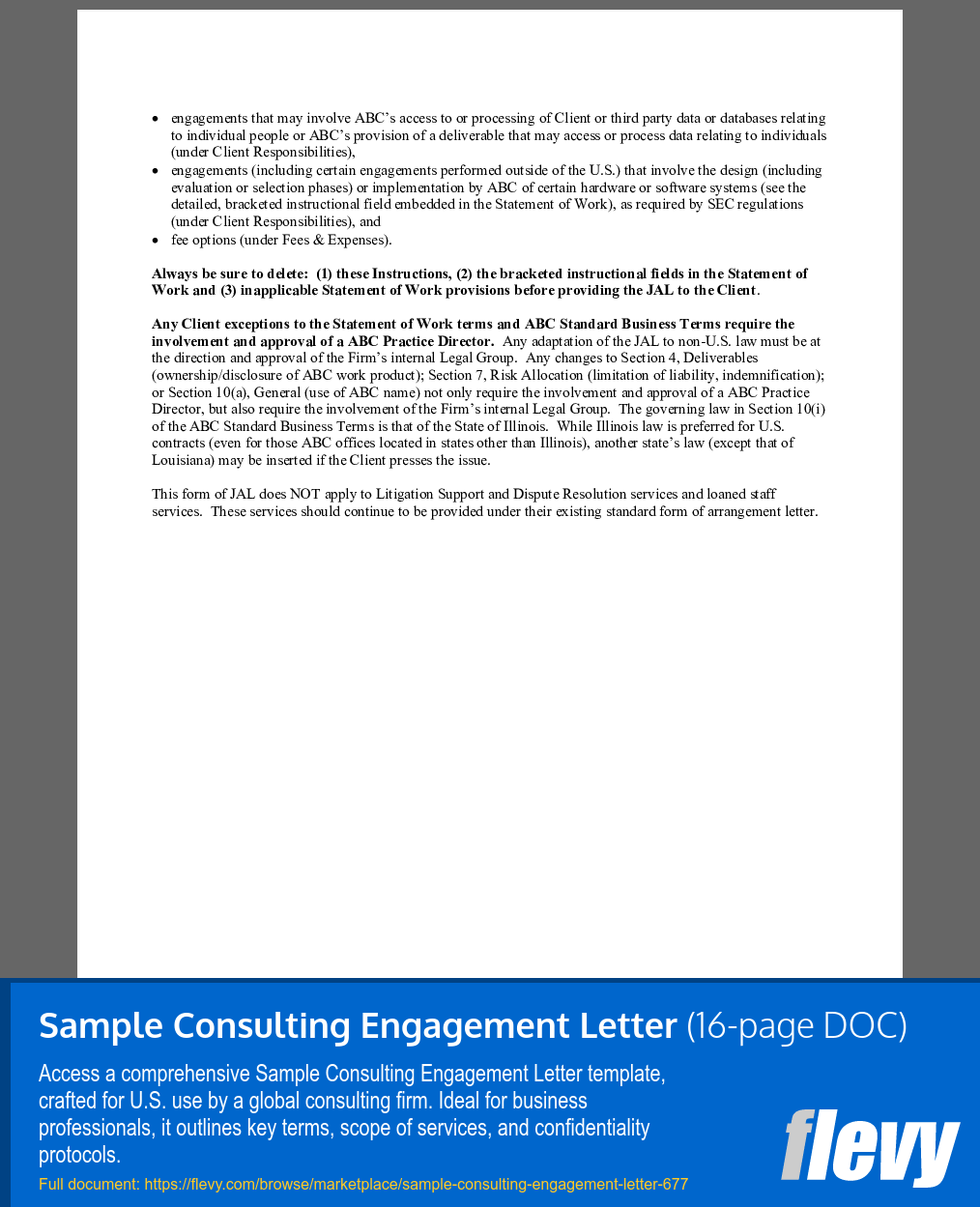 Levels of accountability, and for historians working in advocacy roles. Sample Consulting Engagement Letter 16 Page Word Document Flevy