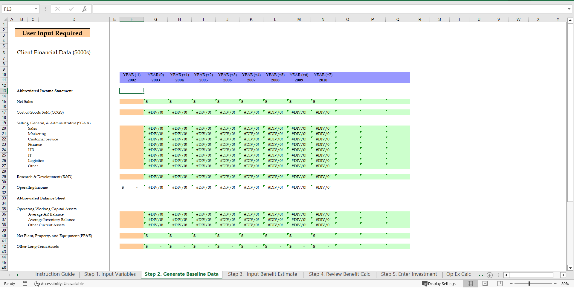 Business Case Template Excel Excel