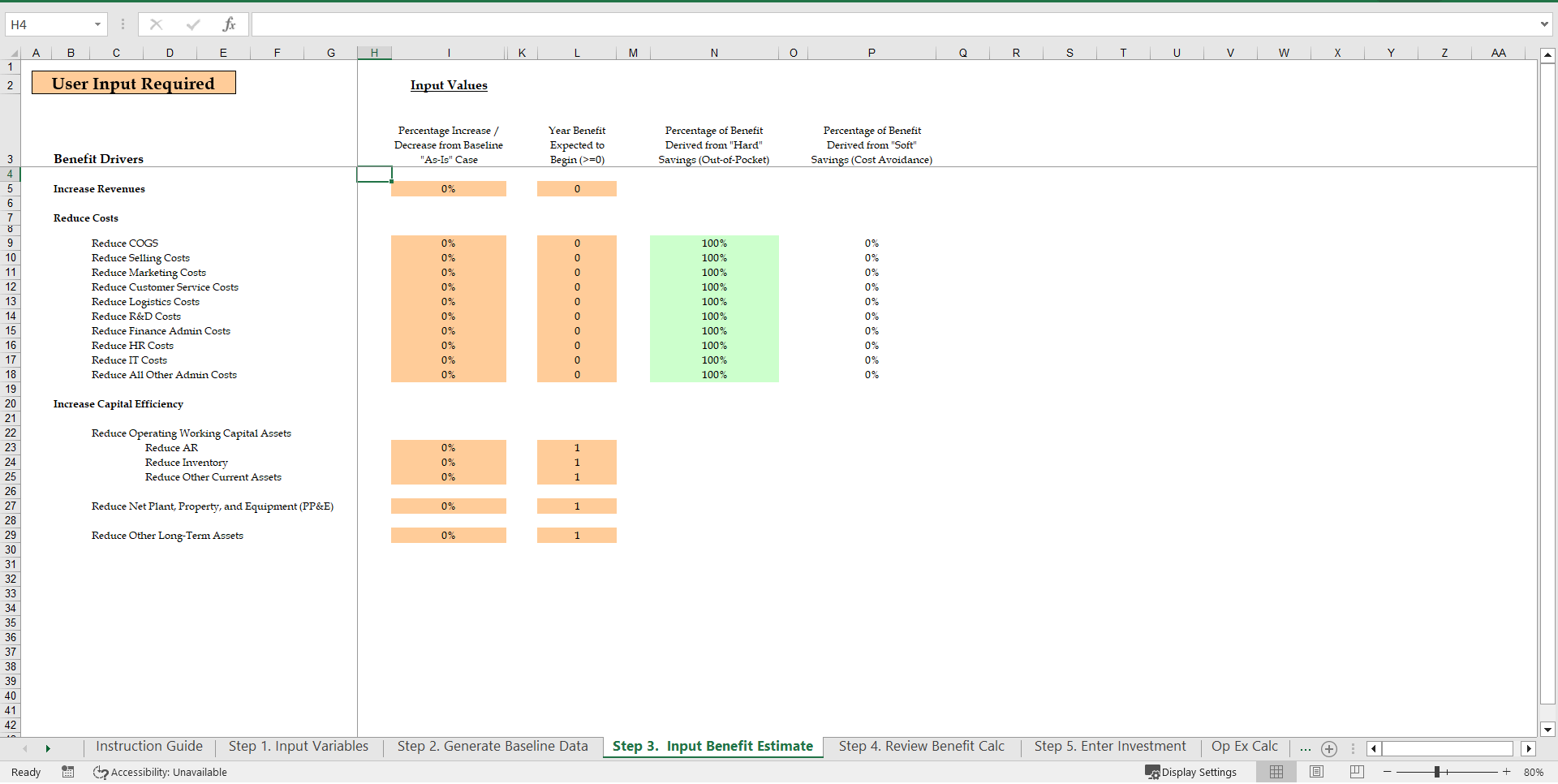 Business Case Template Excel Excel