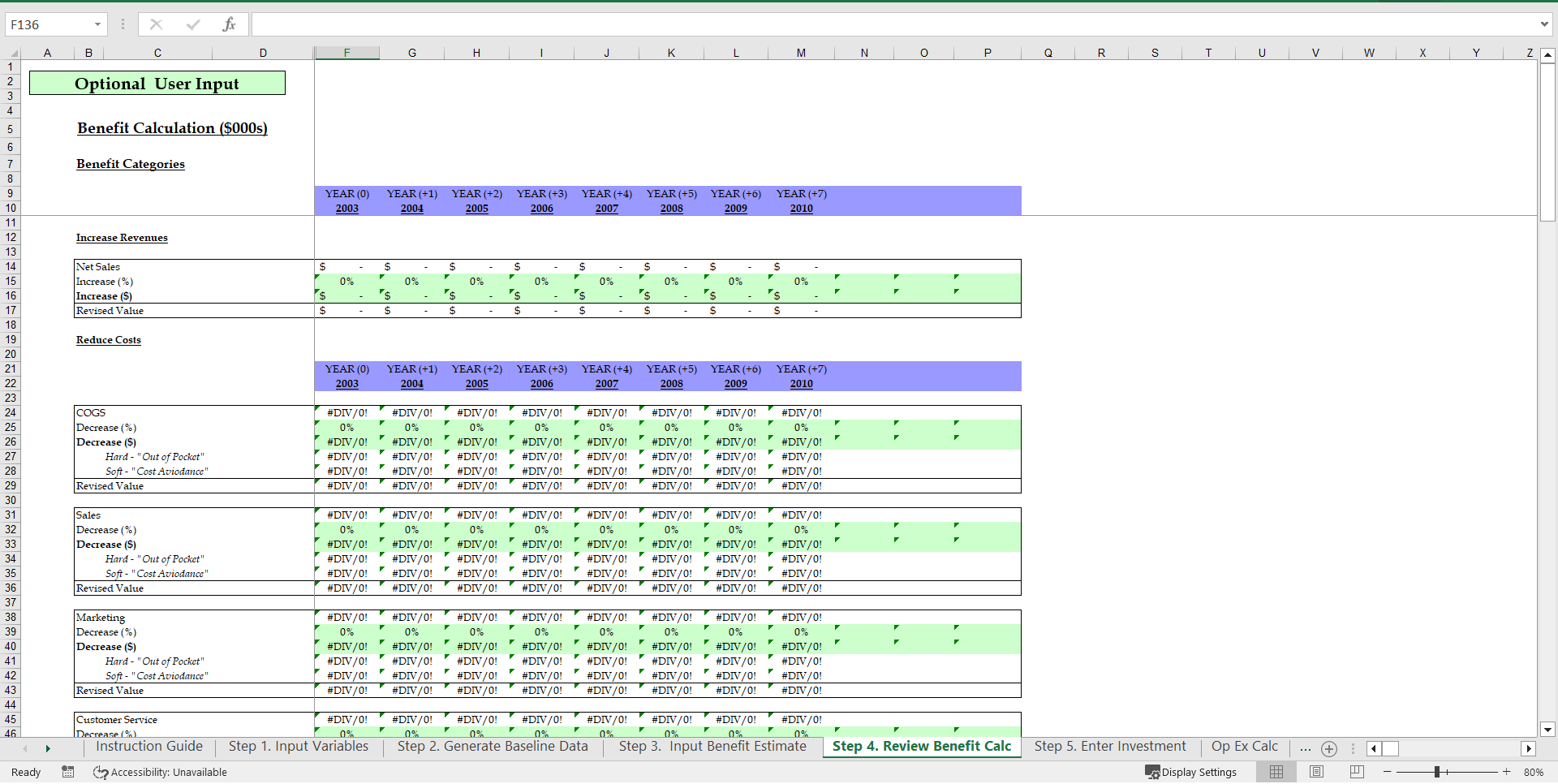 Business Case Template Excel Excel
