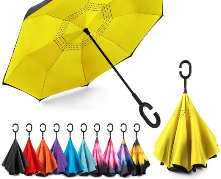 Comment utiliser un parapluie inversé
