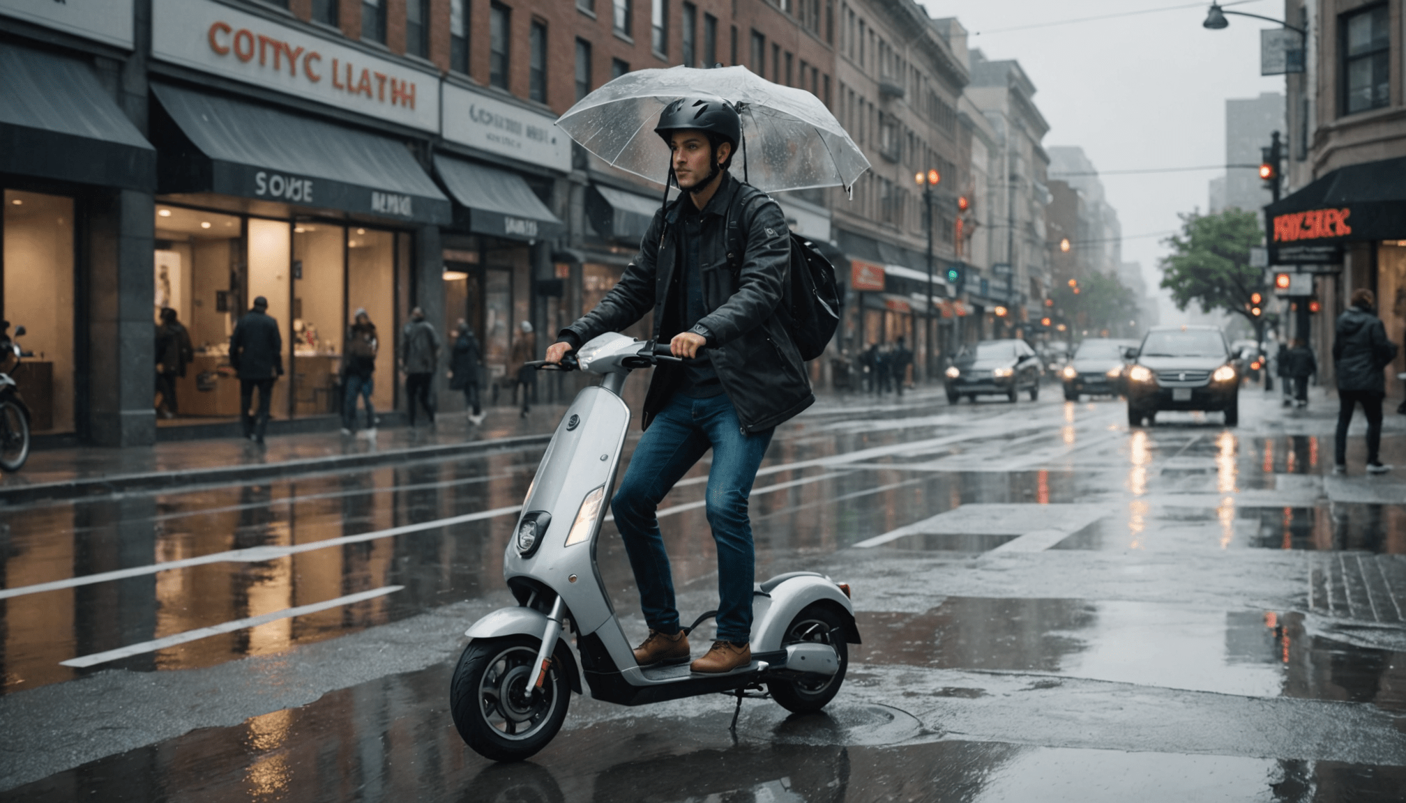 Peut-on Utiliser un Parapluie sur une Trottinette Électrique ?