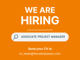 We Are Hiring Associate Project Manager Flex Databases