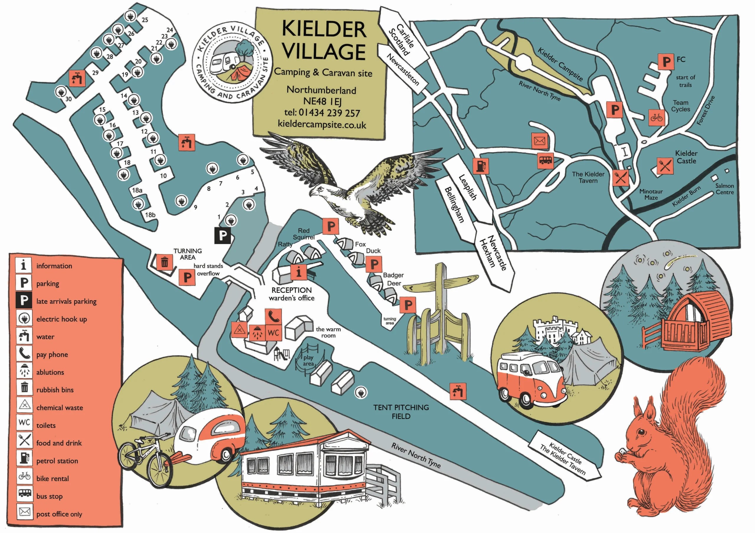 Free Motorcycle Touring Routes Kielder Water Via The Dales Flies On Kielder Campsite Scaled.webp