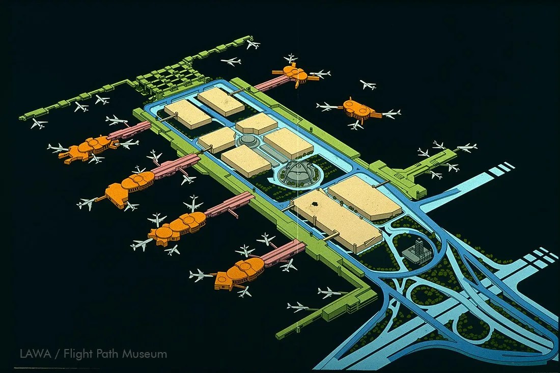 Model of the West International Terminal (Tom Bradley International Terminal), Source: Los Angeles World Airports / Flight Path Museum