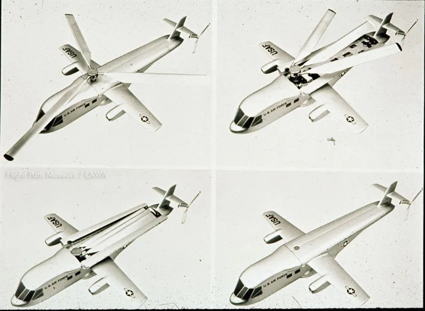 Rotary to fixed wing concept aircraft