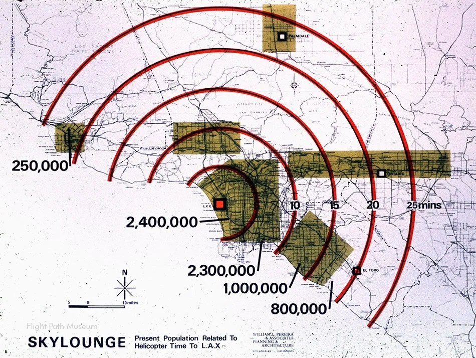Sky Lounge distances from LAX