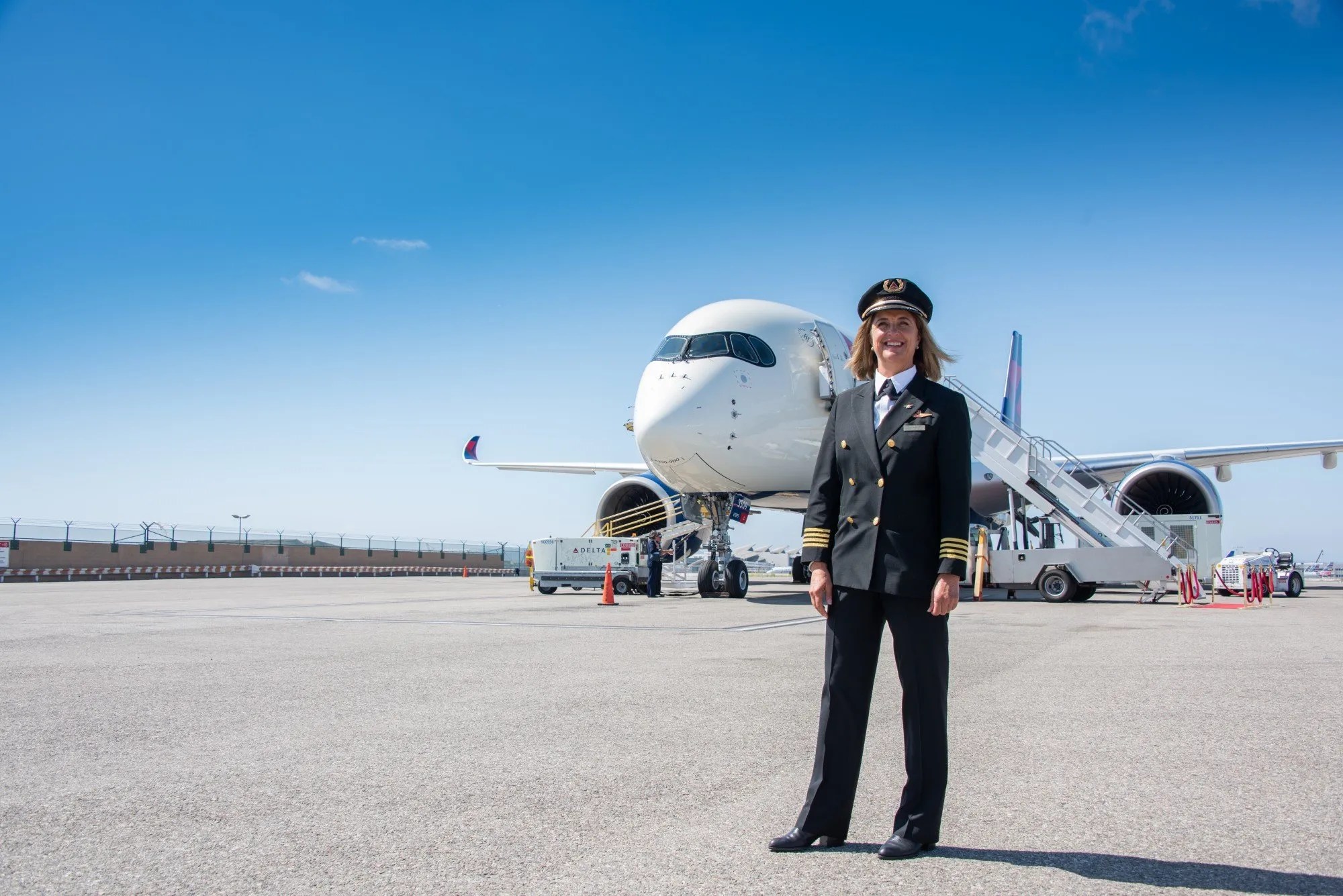 Delta Airbus A350 with Captain