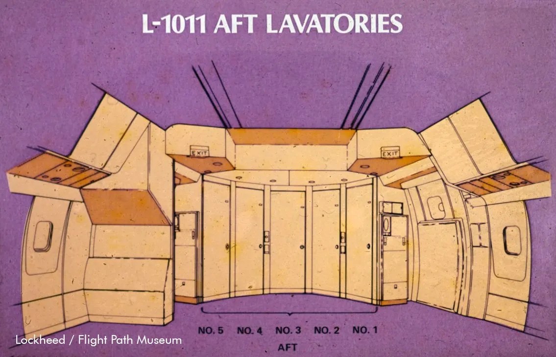 L-1011 Aft lavatories