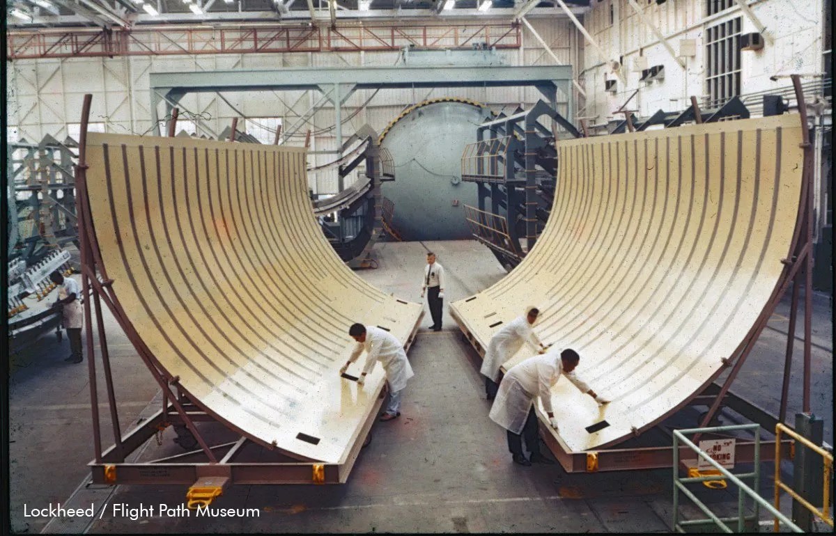 Fabrication of parts at the Burbank Facility