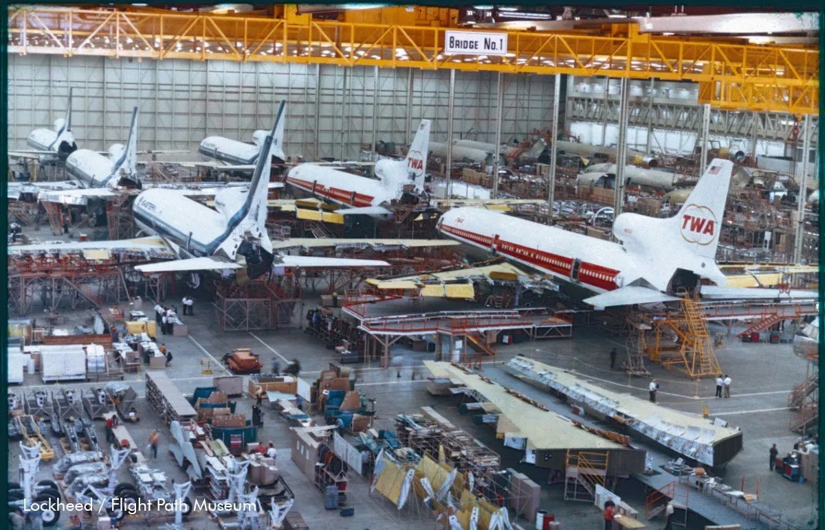 Manufacturing floor of the L1011