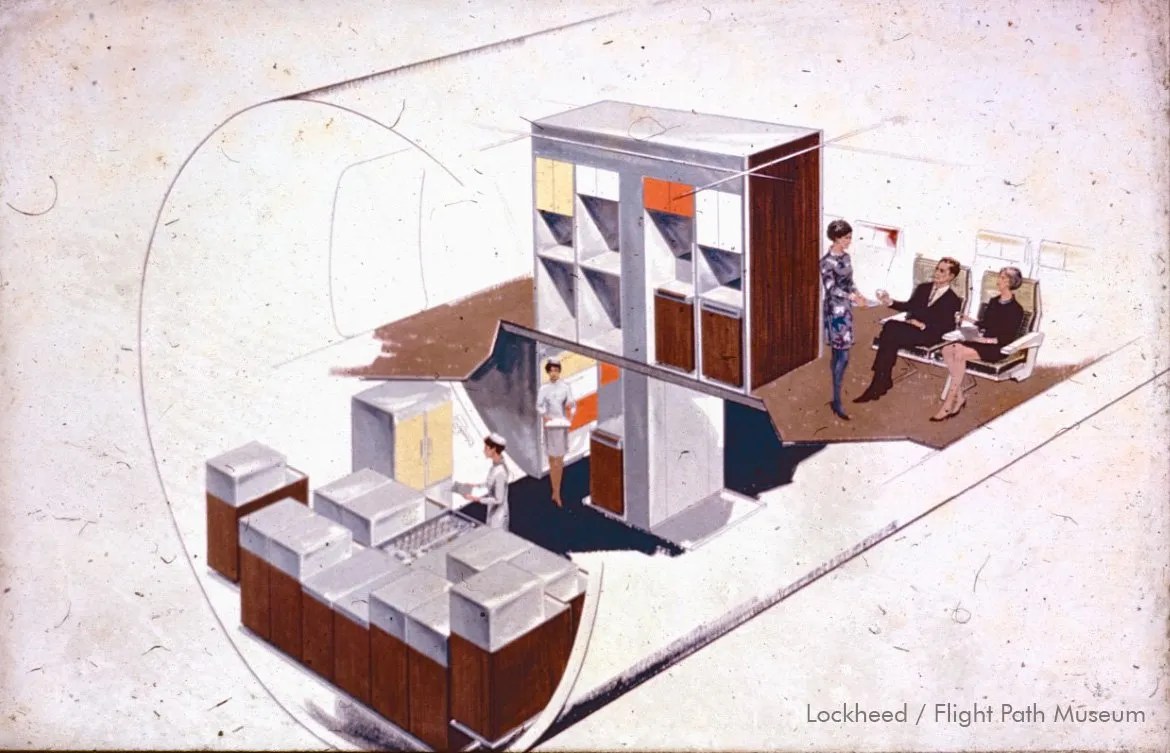 Lower level galley