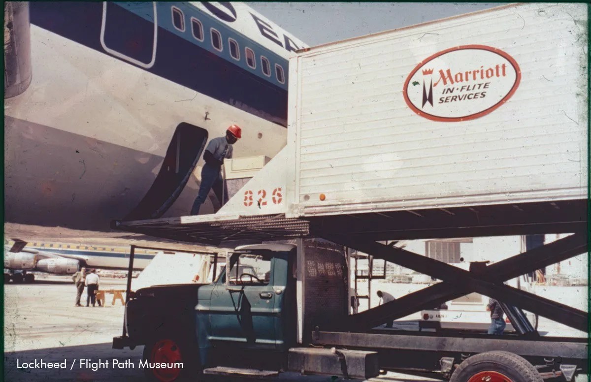 Catering truck lower level galley
