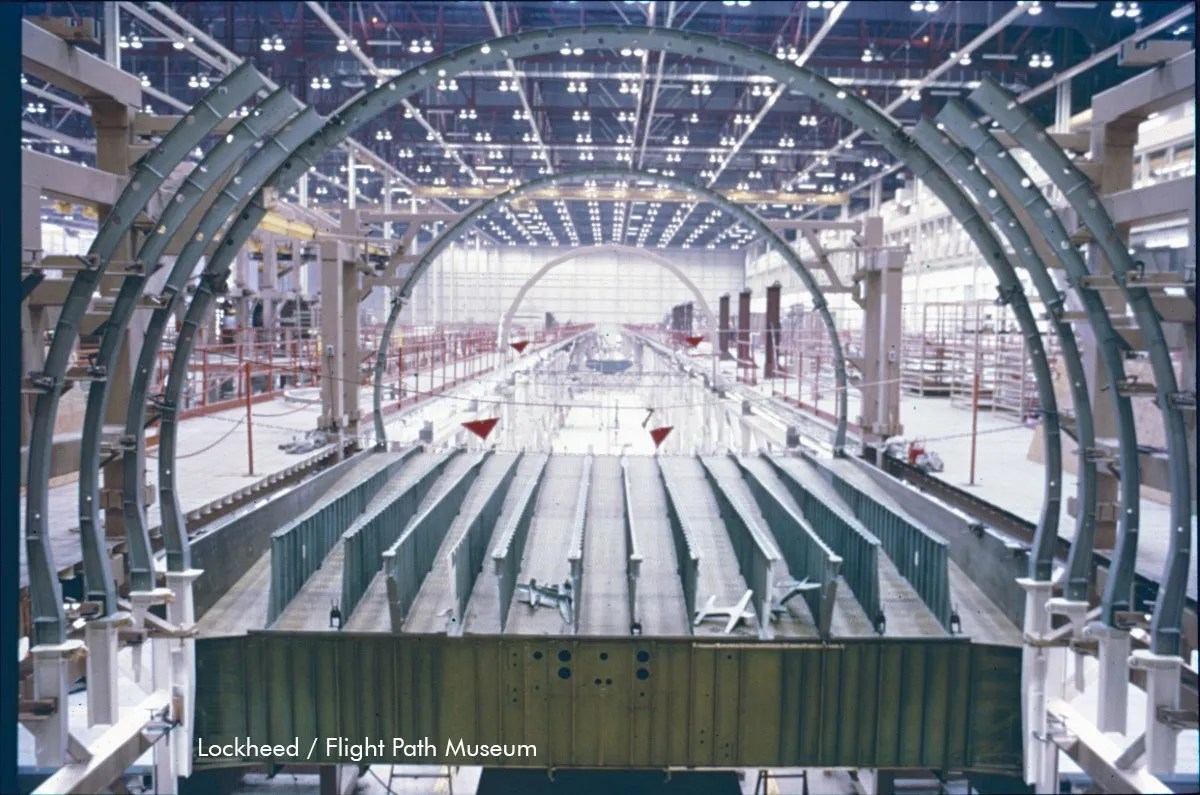 Cabin section under construction