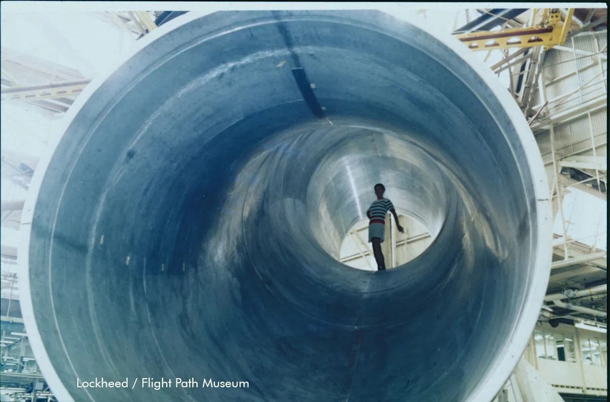 S-Duct viewed from the inside