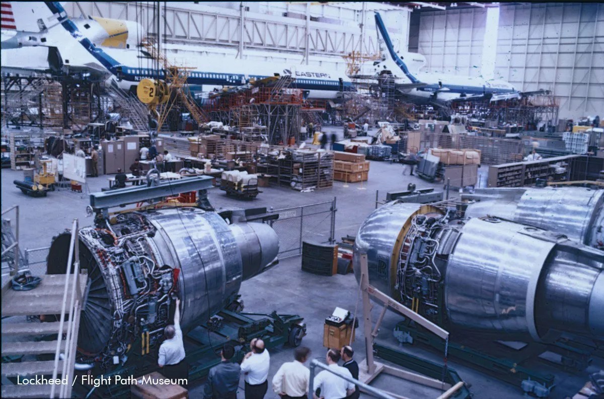 RB211 Engines awaiting installation