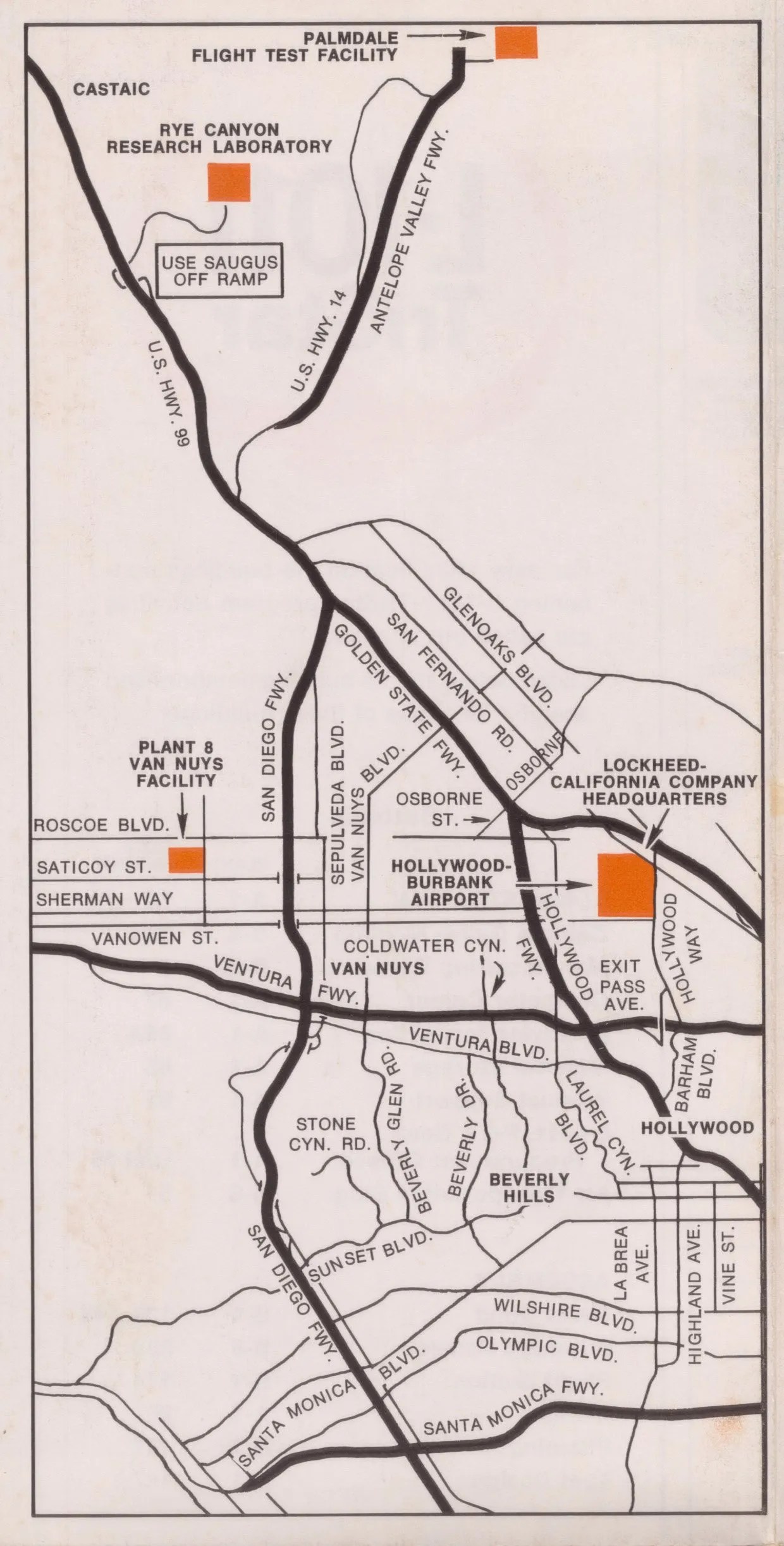 Lockheed California Company facilities north of Los Angeles