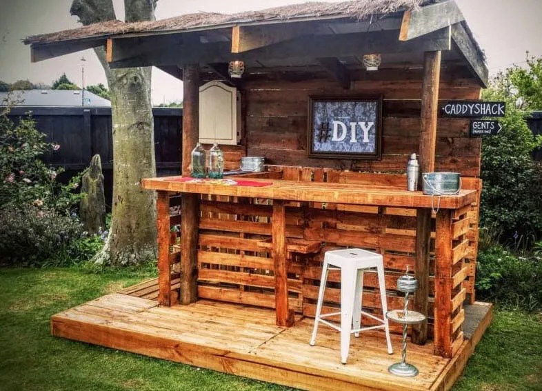 Outdoor Pallet Bar Outdoor Pallet Bar