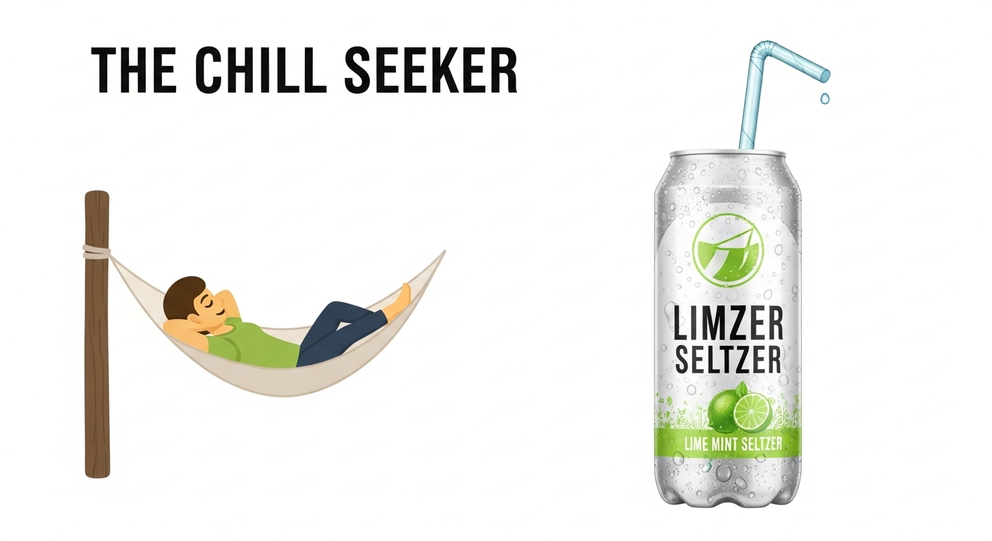 Lifestyle graphic illustrating different drinker profiles