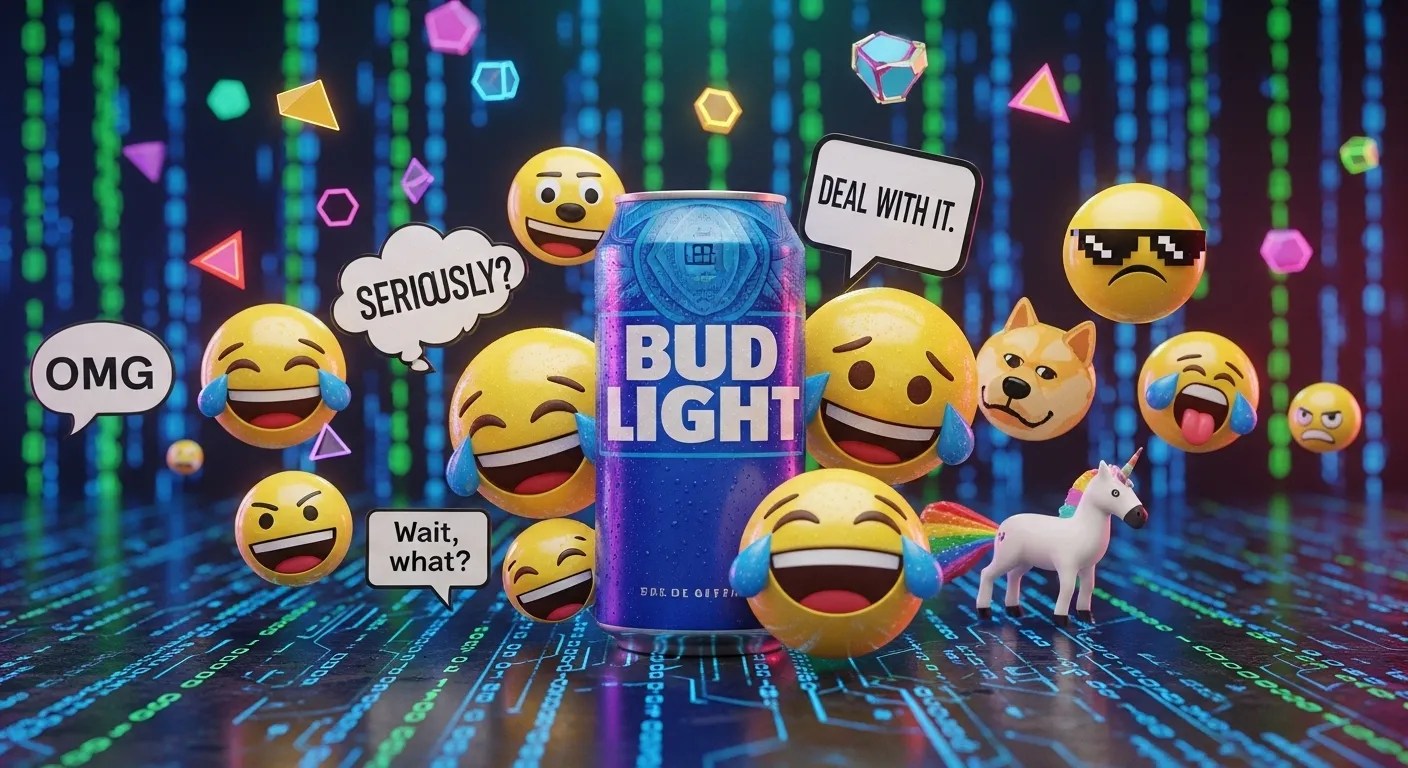Best Bud Light Memes: The Ultimate 2026 Guide to Viral Beer Humor 2 Bud Light can surrounded by digital meme icons