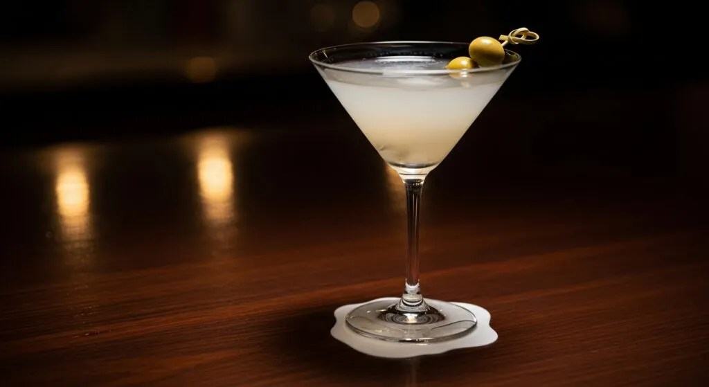 What Does Bruising Mean in Bartending? 17 Things Every Bartender Should Know (2026 Guide) 2 Cloudy martini glass caused by over-shaking