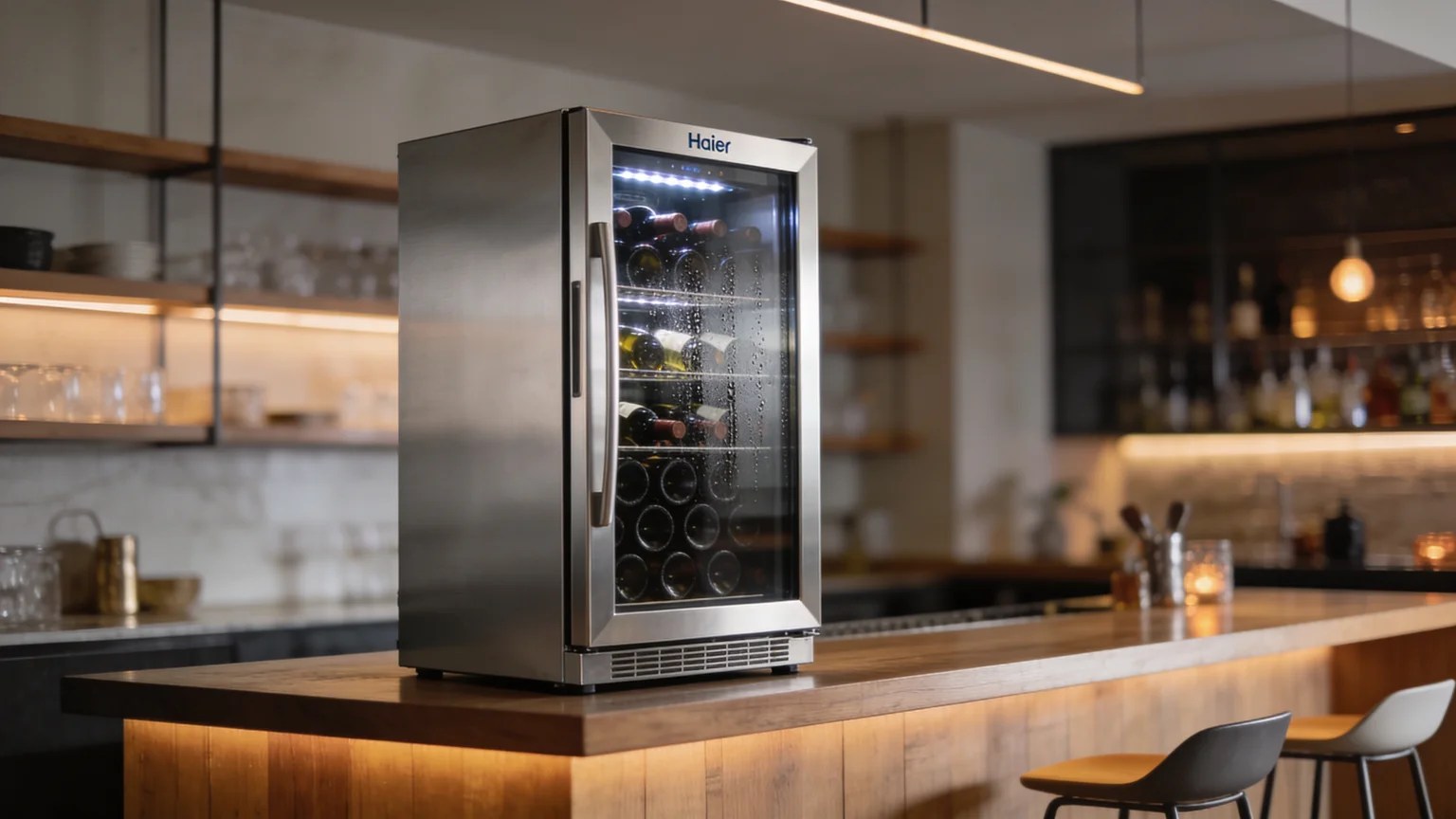 Haier HVZ040ABH5S 40 bottle wine cooler