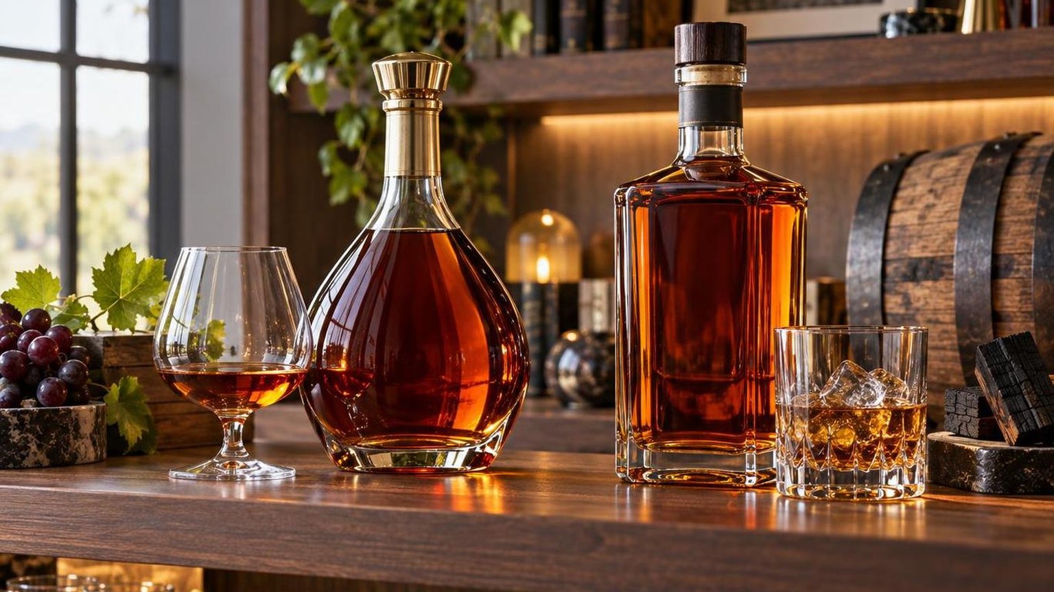 Difference Between Brandy and Bourbon 2 Difference Between Brandy and Bourbon at a glance, for quick reference