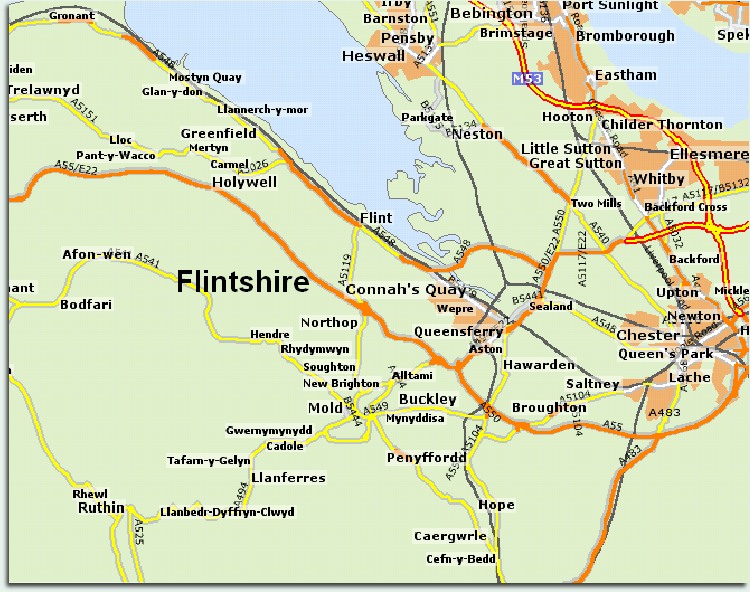 Flintshire Map Wp5e4bef95 0a 06 