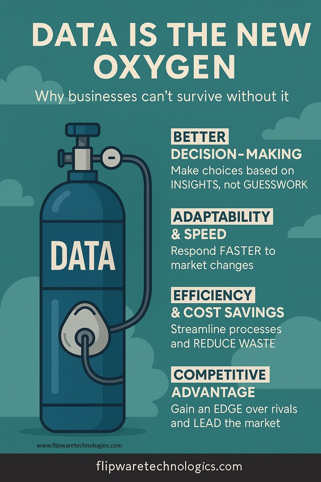Data Oxygen infographic from Flipware Tech