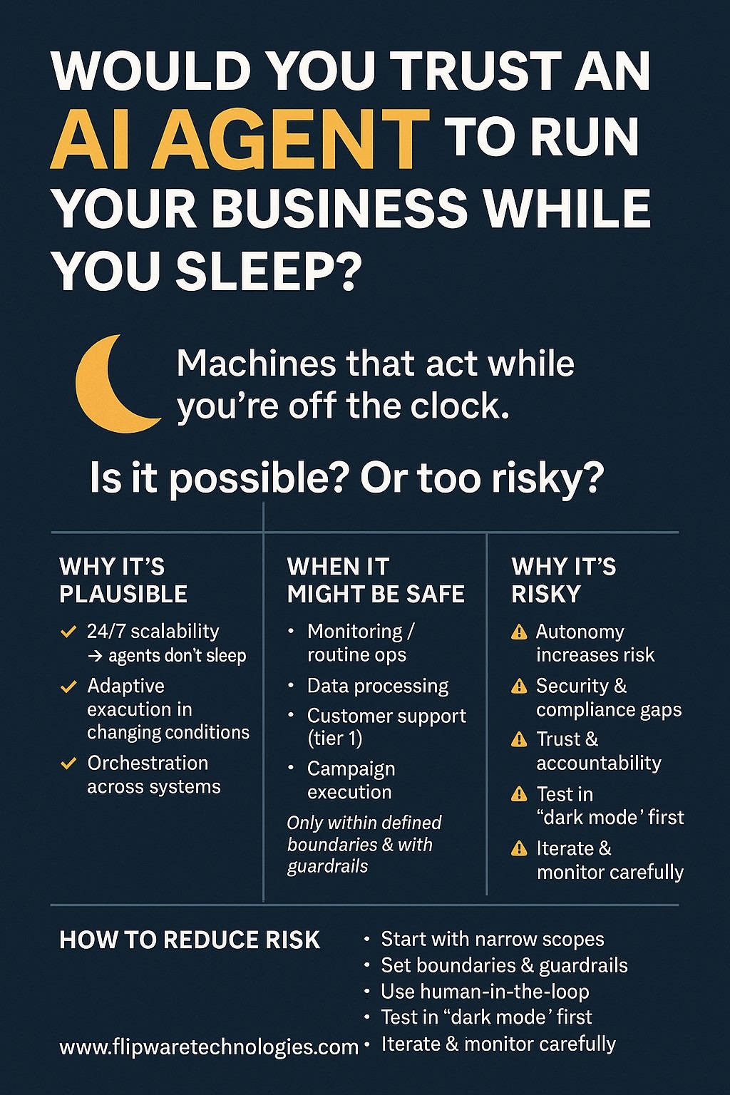 Would you trust an AI agent while you sleep