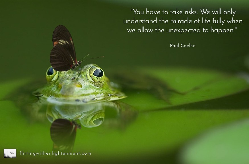 taking risks, behavior change, personality, podcast, flirtingwithenlightenment