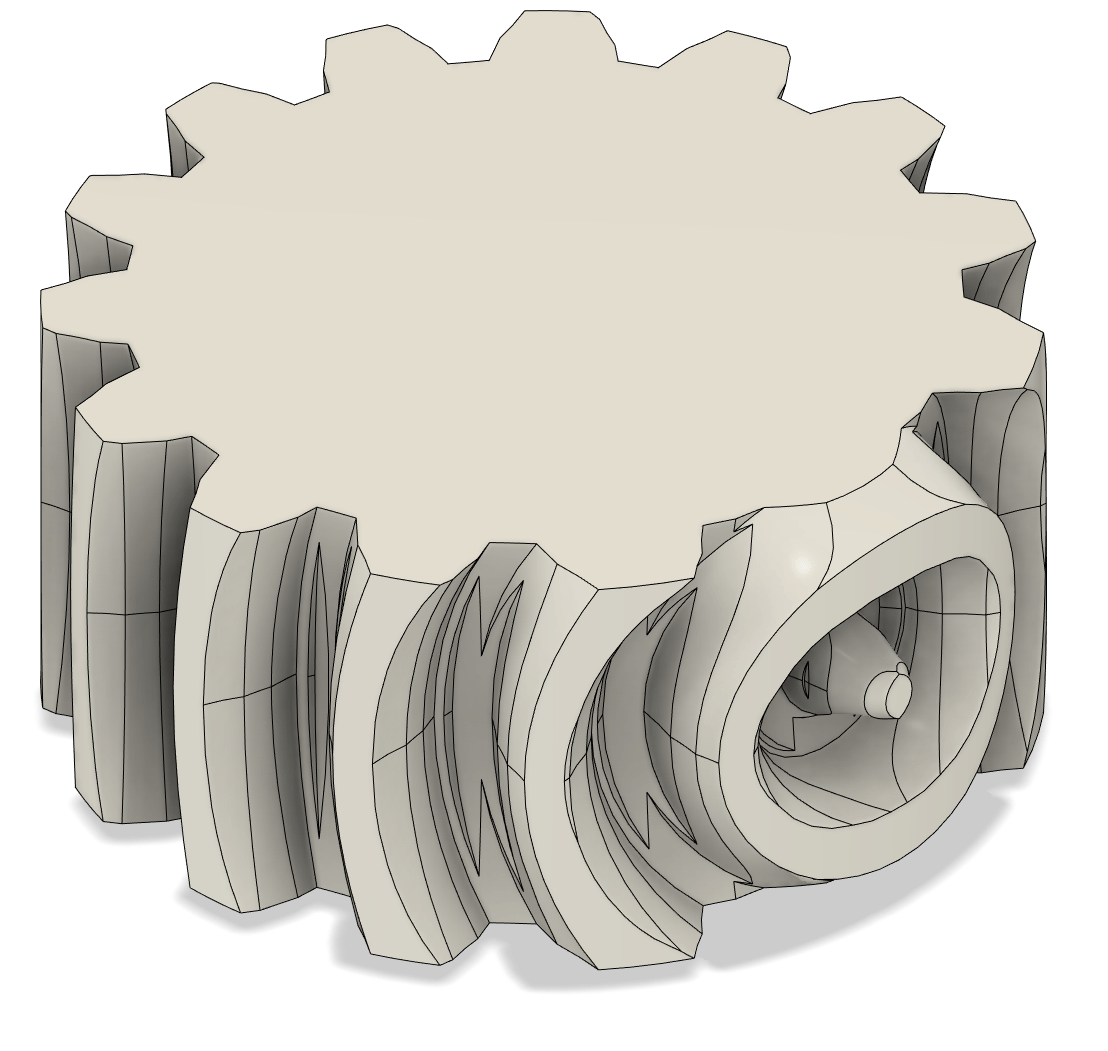 Active Ball Mechanism Joint Monopole gear Floating in the Clouds