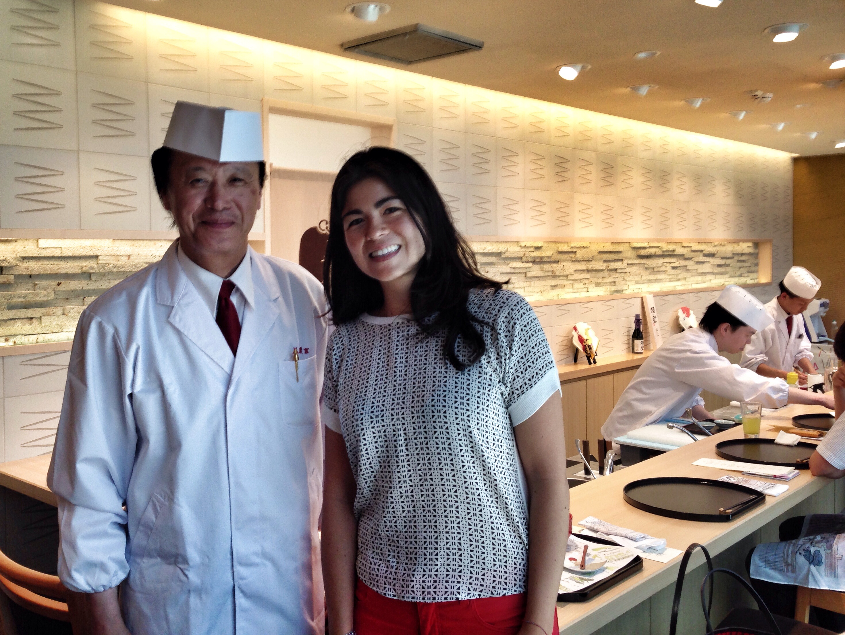 Eu e o mestre. Arigatô, chef.