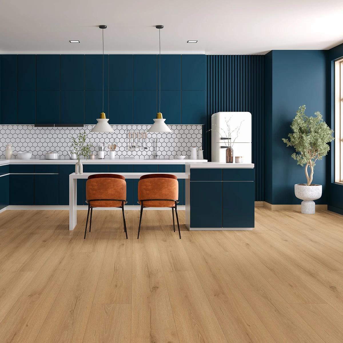 Bowstring Engineered Hardwood installed in a room setting