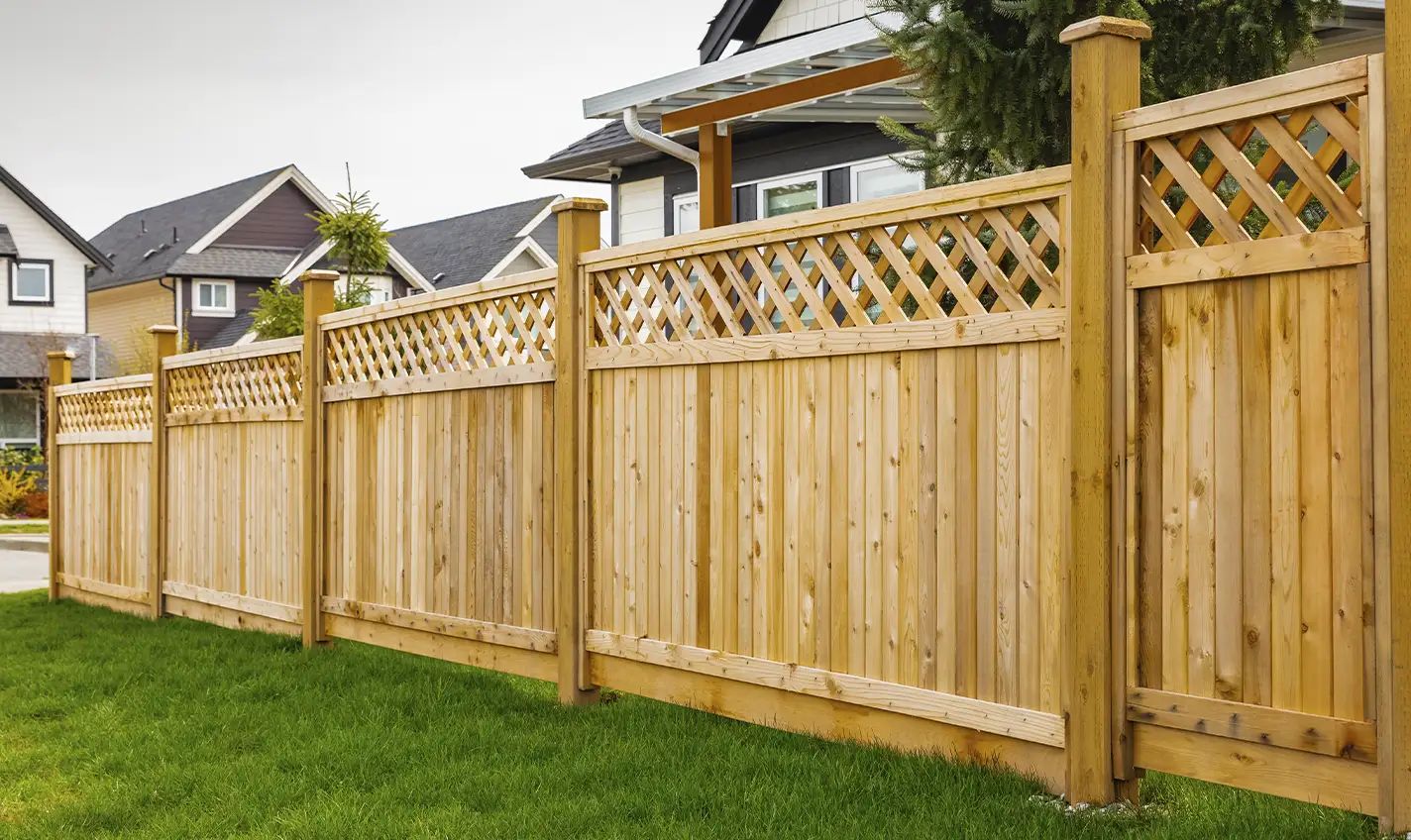 Residential fence installation project