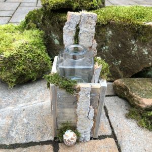 Kerzenständer mit Vase & Deko