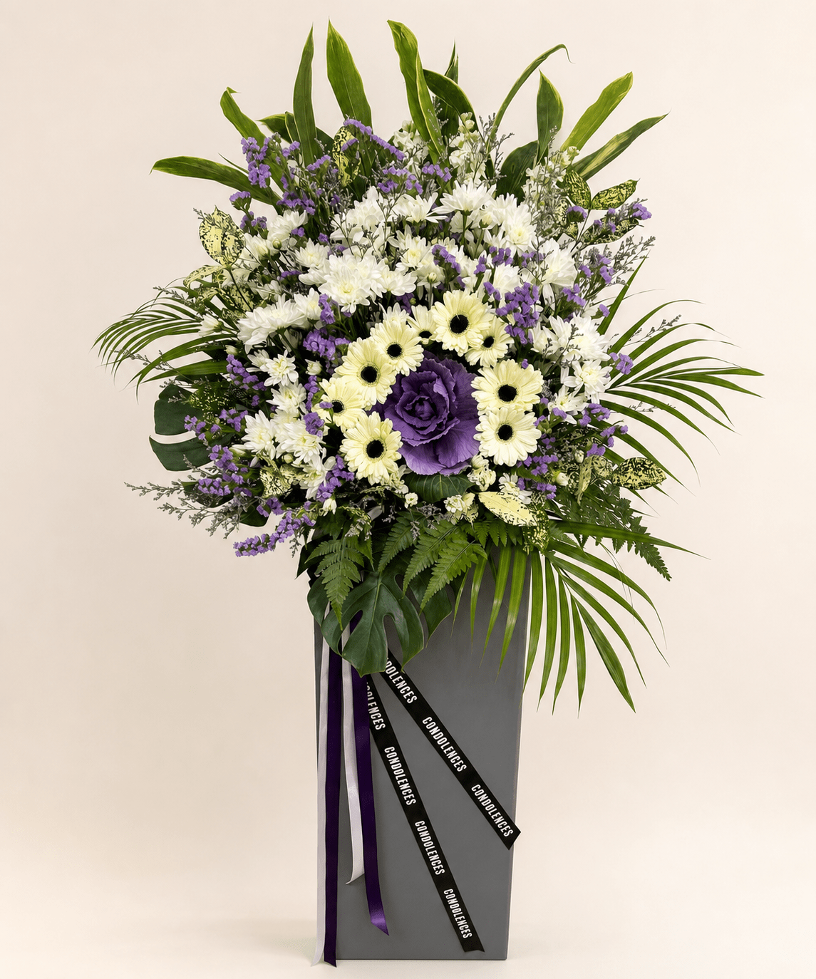Lavender Grace Condolence Flower Stand